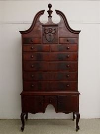 1920's Berkey and Gay mahogany highboy