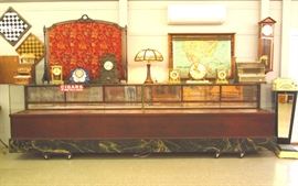 Showcase and clocks