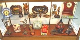 Clocks, vases, trays
