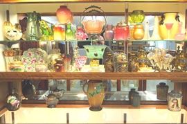 Art glass and pottery