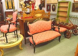 Parlor set, painted table