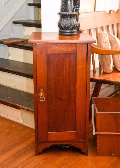 Vintage Wood Cabinet / End Table