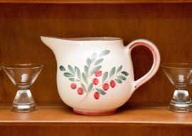 Hand Painted Ceramic Pitcher