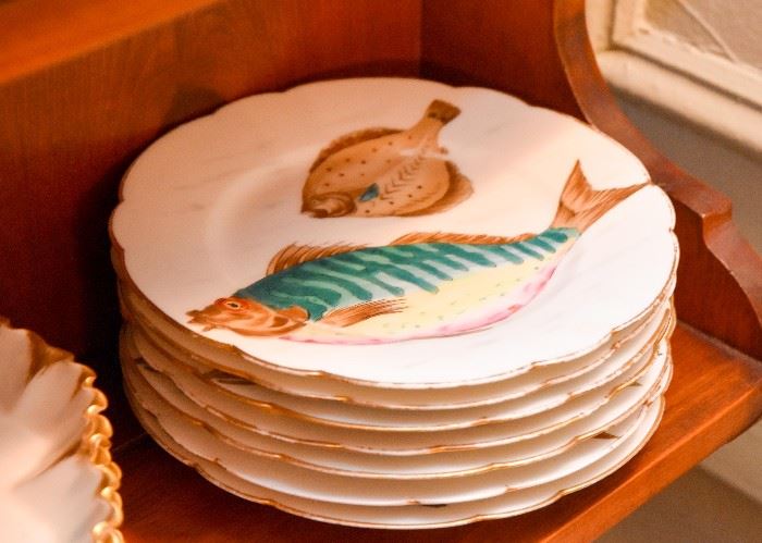 Fine China Plates (Fish Theme)