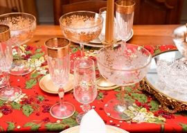 Vintage Stemware (with gold details)