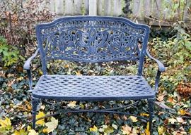Wrought Iron Garden Bench