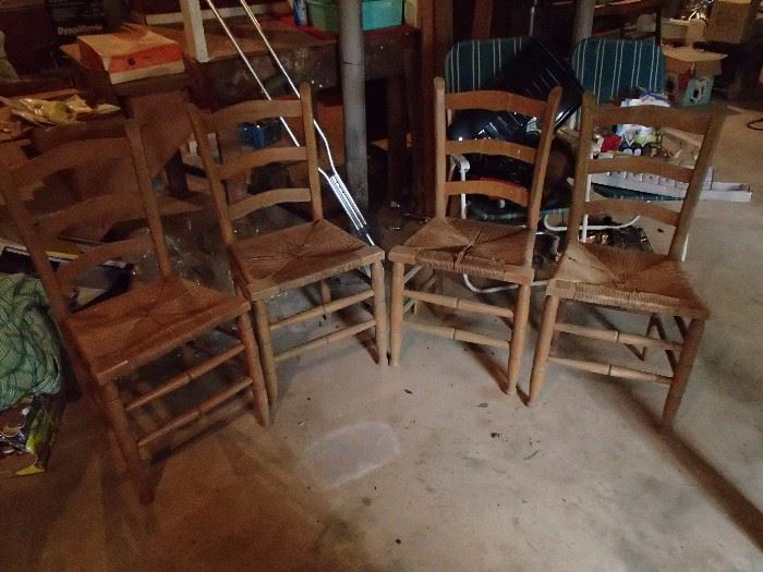 Set of ladder chairs