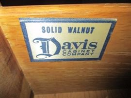 WALNUT DAVIS SECRETARY