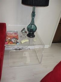 VINTAGE LUCITE TABLE