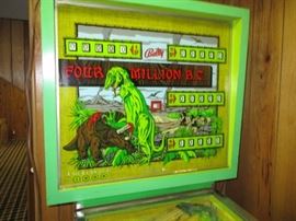 FOUR MILLION B.C. PINBALL MACHINE
