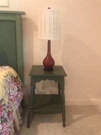 Side End Table with Lamp