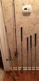 Fishing Rods and Golf Clubs