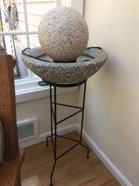 Stone fountain works well