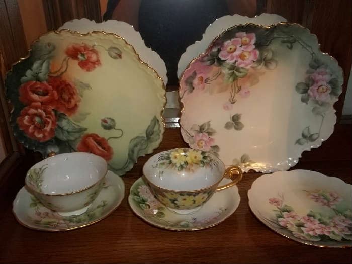 vintage hand painted china