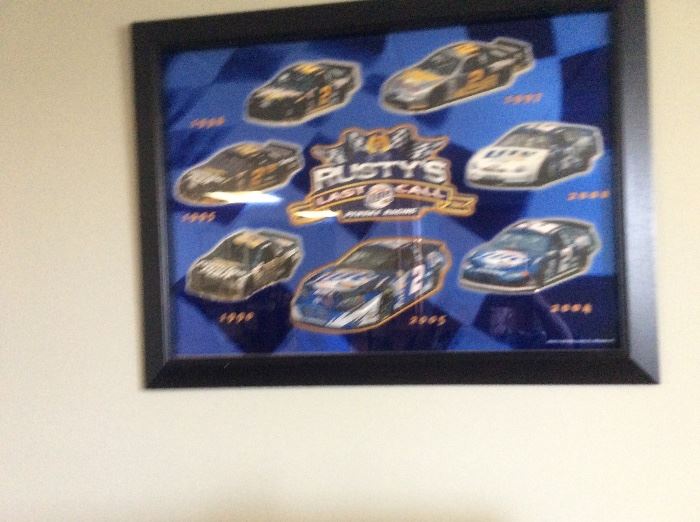 part of a large collection of NASCAR signed pieces many signed by Rusty Wallace