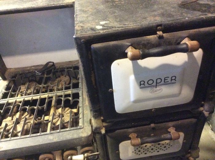antique Roper cast iron stove