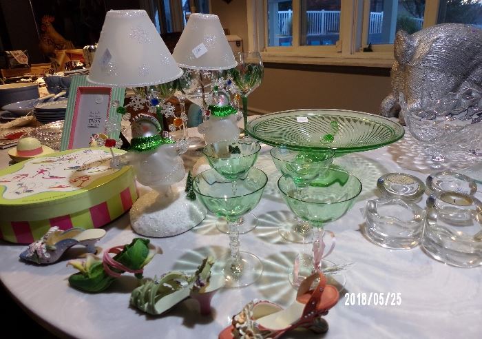 Christmas and Vintage glassware