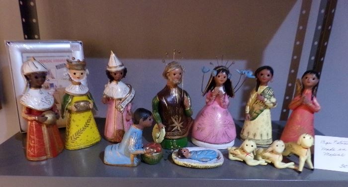 Mexican hand made nativity set