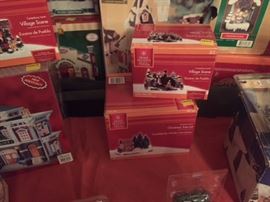 Lots of Christmas Village building and accessories