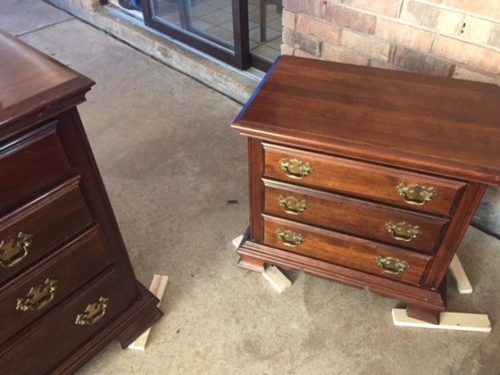 Tall Dresser , Dresser with Mirror and night stands
