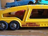 Close up of Toy Truck Auto Transport