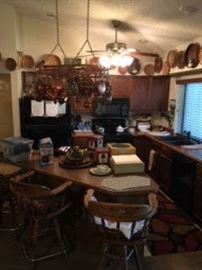 COPPER, BAR STOOLS, COLLECTIBLES