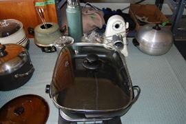 Rival Electric Skillet, Fondue Pot, Vintage Bean Pot, etc.