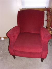 Second set of matching red chairs