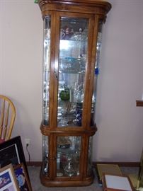 Glass curio cabinet