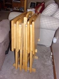 Tv trays and stand