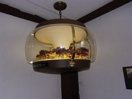 Vintage BUDWEISER Clydesdale Dog Parade Carousel Beer Hanging Light Motion Rotating Sign