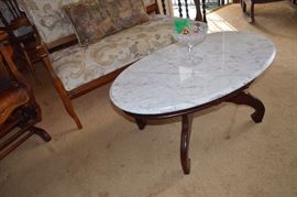 Marble top coffee table