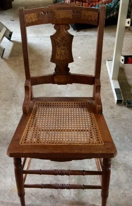 East lake style caned chair 1 of 3