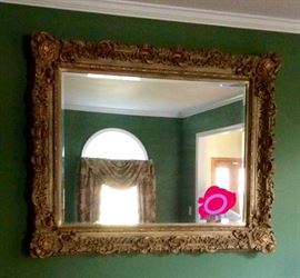 Large decorative mirror very ornate 