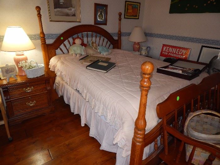 Full Size Bed with Dresser, Chest of Drawers, 2 Nightstands - $425 All