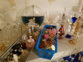 Perfume bottles galore