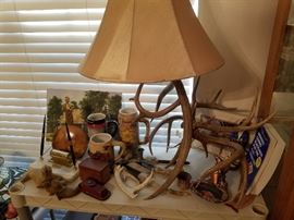 Antler lamp, antlers & more