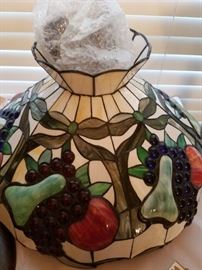Colorful stained glass shade for your kitchen or dining room!