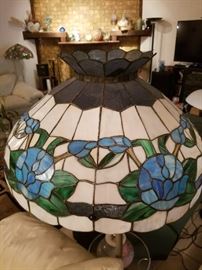 Are these morning glories on this lampshade? It will certainly be glorious to look at it when it is lit up