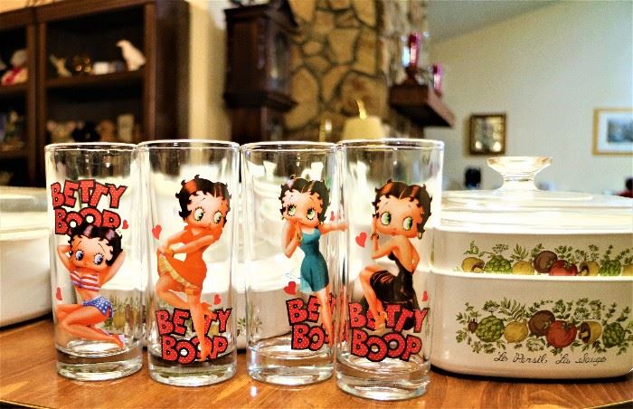 Betty Boop Collectible Glasses  and Betty Boop Socks 