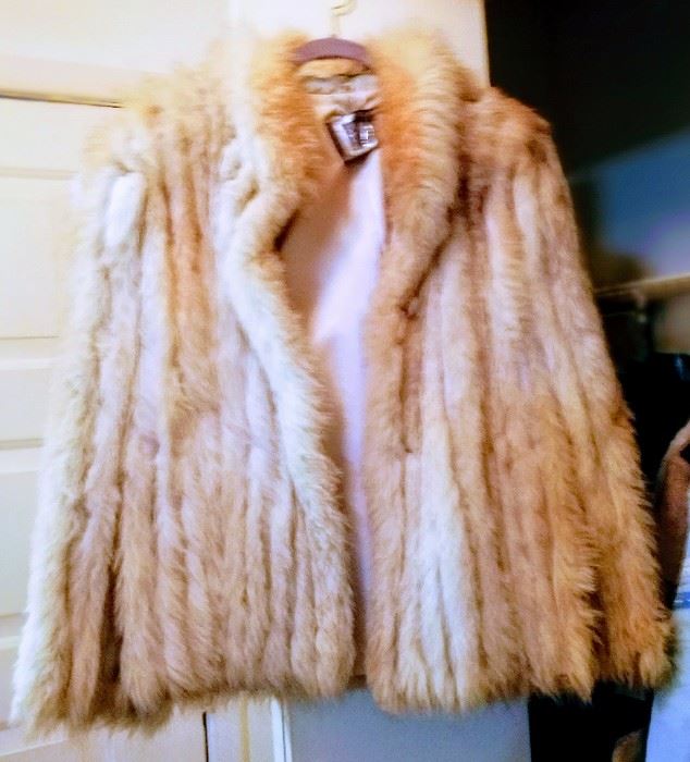 Fabulous Saga Fox Fur short coat ~ made in Finland.  