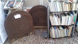 Antique Wicker Childs Headboard/Footboard...Great as a head board...DIY