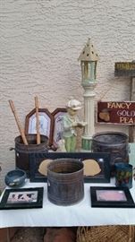 Copper pots, Boy, (SOLD Dog & Lamp Post Decorator set)  Warren Kimble Prints