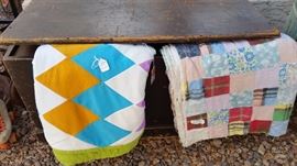 Vintage Quilts in Antique (SOLD Blanket Trunk)