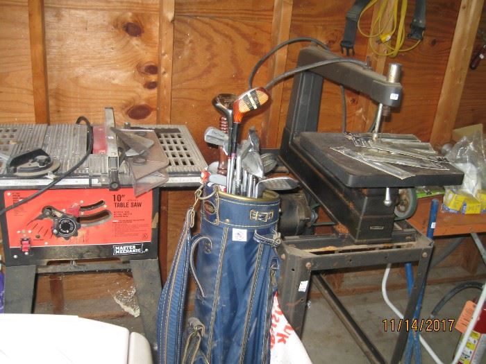 Table saw and scroll saw