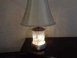 Gorgeous Waterford crystal lamp - Lights at top and in base