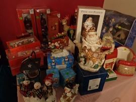 Tons of Xmas décor - Radco, F&F, Hallmark, Lenox