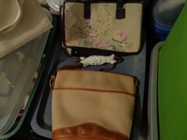 Timberland canvas & leather hand bag - new