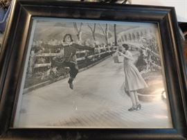 Original B&W photo - Wizard of Oz scene