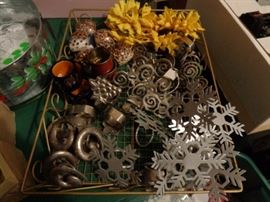 Large assortment of napkins rings for all occasions